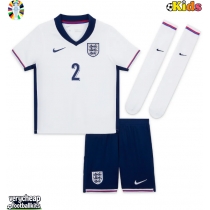England Kyle Walker #2 Replica Home Minikit Euro 2024 Short Sleeve (+ pants)
